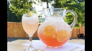 Pink Moscato Lemonade The Perfect Summer Drink  I Heart Recipes [upl. by Gun]