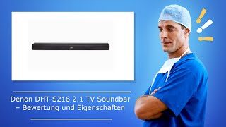 Denon DHTS216 21 TV Soundbar – Bewertung und Eigenschaften [upl. by Eseilanna]