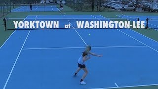 Varsity Girls Tennis Singles Yorktown at WashingtonLee 2017 [upl. by Llener]