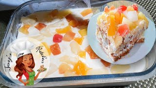 Crema De Fruta  Ref Cake  No Bake Cake   Cake Recipe [upl. by Eneluj]