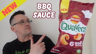 New Walkers BBQ Sauce Flavour Quavers [upl. by Lyudmila]