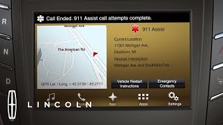 How 911 Assist Works with SYNC® 3  HowTo  Lincoln [upl. by Mccreery]