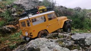 RGT ex86100 v2 amp FMS Toyota FJ40 crawlers off road [upl. by Gretal498]