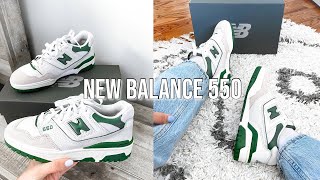 New Balance 550 Sizing Review amp On Feet [upl. by Isidro95]