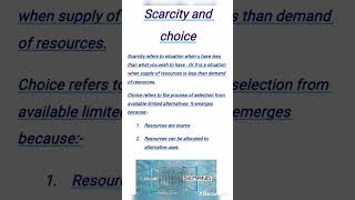 Scarcity And Choice In Economics [upl. by Charissa481]