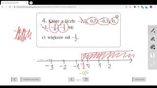 Liczby dodatnie i liczby ujemne Porównywanie liczb  część 5 klasa 6 [upl. by Rotsen]