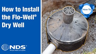 How to Install NDS FloWell Dry Well Drainage System  NDS Yard Drainage Systems [upl. by Ramal]