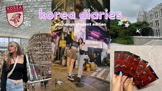 KOREA VLOG 🍰☀️ orientation day at Korea University exploring Seoul amp campus ୨•୧ exchange student [upl. by Saberio]