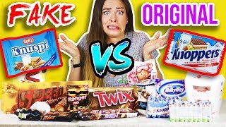 FAKE vs ORIGINAL SÜßIGKEITEN im TEST 😵 🍫 Lidl amp Aldi vs Marken  Billig vs teuer [upl. by Kamerman]