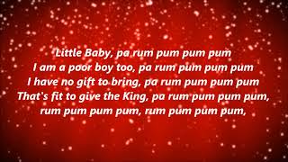 The Little Drummer Boy Lyrics [upl. by Amilb724]