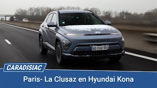 Paris  La Clusaz en Hyundai Kona  longue est la route [upl. by Refotsirk]