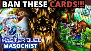 Ban These Cards Master Duel Masochist Master Mode [upl. by Haelam]