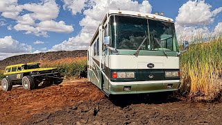 35000lbs RV Stuck In The MUD PIT At Sand Hollow [upl. by Baylor]