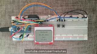 Arduino  Nokia 5110 Ekranlı Saat Devresi [upl. by Ayim273]