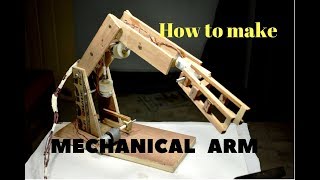 How to make a Robotic Arm  JCB  using DC Motor [upl. by O'Mahony753]