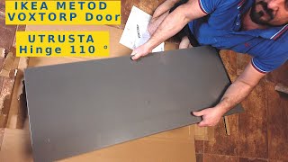 How To Assemble Fast Kitchen IKEA METOD Door and UTRUSTA Hinge 110 ° VOXTORP example Step by Step [upl. by Snoddy]