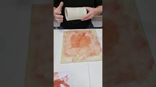 Monoprinting on ceramics ceramicvideo monoprinting potter [upl. by Lacram553]