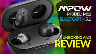 MPow M12 True Wireless Earbuds  Unboxing And Review [upl. by Etteoj]