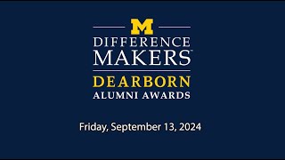 UMDearborn 2024 Alumni Difference Makers Awards Ceremony September 13 [upl. by Hilten]