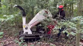 Foxwood TRX120 PRO DEMO tracked chipper [upl. by Brelje224]