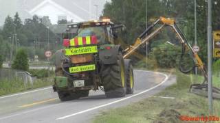 4K John Deere 6210R Brush Cutting [upl. by Notlem]