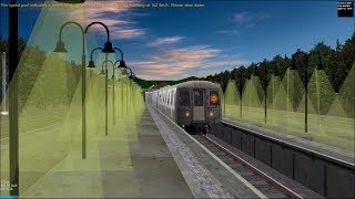 OpenBVE HD Troll NYC Subway R68 D Train 100 MPH Through Ninth Avenue Station [upl. by Nuahsak680]