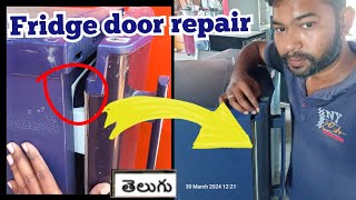 fridge door not closing properly Telugu fridge door rubber repairworkshoptelugu [upl. by Nnairet]