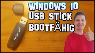 Windows10 USB Stick selbst erstellen installieren bootfähig machen  Techquikie [upl. by Anitrak]