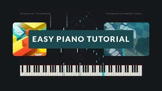 Dancing Line  The Cathedral  Easy Version Synthesia Tutorial  MIDI [upl. by Mehs]