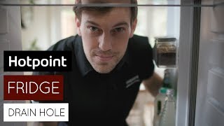 How to unblock your fridge drain hole  by Hotpoint [upl. by Noraa614]