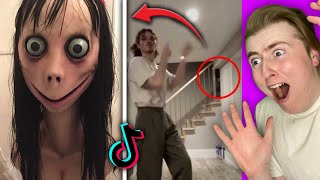 TikToks You Shouldnt Watch At Night Funny Jump Scare Reactions [upl. by Linehan911]