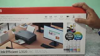 Canon G3020 printer unboxing tamil [upl. by Poree816]