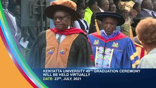 KENYATTA UNIVERSITY 49TH GRADUATION CEREMONY 2021 [upl. by Trella85]