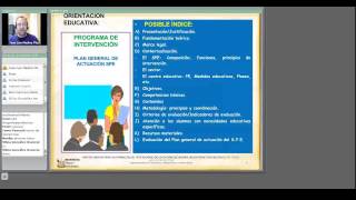 umh3344 201213 Lec009 La programación y las unidades de intervención en la orientación educativa [upl. by Damali163]