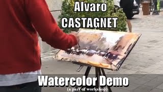 ALVARO CASTAGNET WATERCOLOR DEMO a part of EPC Art Course 06 [upl. by Kirenoj]