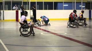 Wheelchair Lacrosse  WLAX vs NLL Stars exhibition [upl. by Keary]