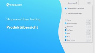 Die Produktübersicht Shopware 6 Tutorial [upl. by Ahsienyt]