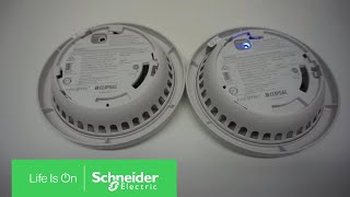 How to Interconnect a Smoke Alarm 755LPSMA4  Schneider Electric Support [upl. by Yhtak548]