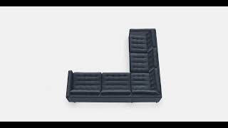 LANDSKRONA Corner sofa 5seat 1  Store  AR [upl. by Aisatsana718]