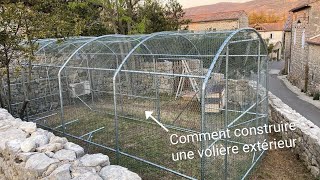 comment construire une volière extérieur [upl. by Akerdal]