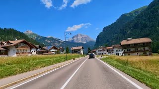 🇮🇹 Driving VAL DI FASSA Italy  CANAZEI  Dolomites Scenic Drive  4k60fps [upl. by Lladnik]