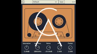 Tape Cassette  Plugin Video Demo [upl. by Ellehsor]