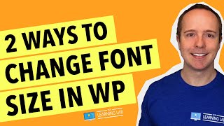 How To Change Font Size In WordPress 2 ways  Default Post Titles Menus Widgets Header Footer [upl. by Nomzaj]