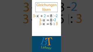 Gleichungen lösen einfach erklärt in 1 Min [upl. by Drisko477]