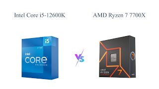 Intel Core i512600K vs AMD Ryzen 7 7700X 🔥 Which is Better [upl. by Alegnat]