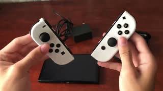 Nintendo Switch with White Joy Con Review Why The OLED is Way Better than the Regular Switch [upl. by Wager]