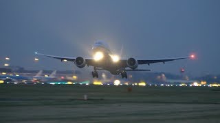 4K Sunset Plane Spotting at Schiphol Airport [upl. by Eelhsa]