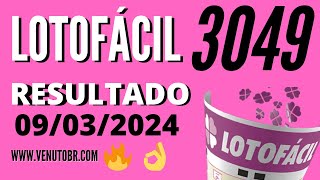 🍀 Resultado Lotofácil 3049 [upl. by Ronoel147]