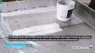 Hydrosil professional grade 100 silicone roof coating  Application Guide [upl. by Marabel61]