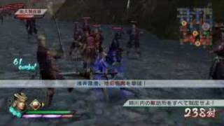 Samurai Warriors 3  Nagamasa Azai Gameplay [upl. by Eiclehc]